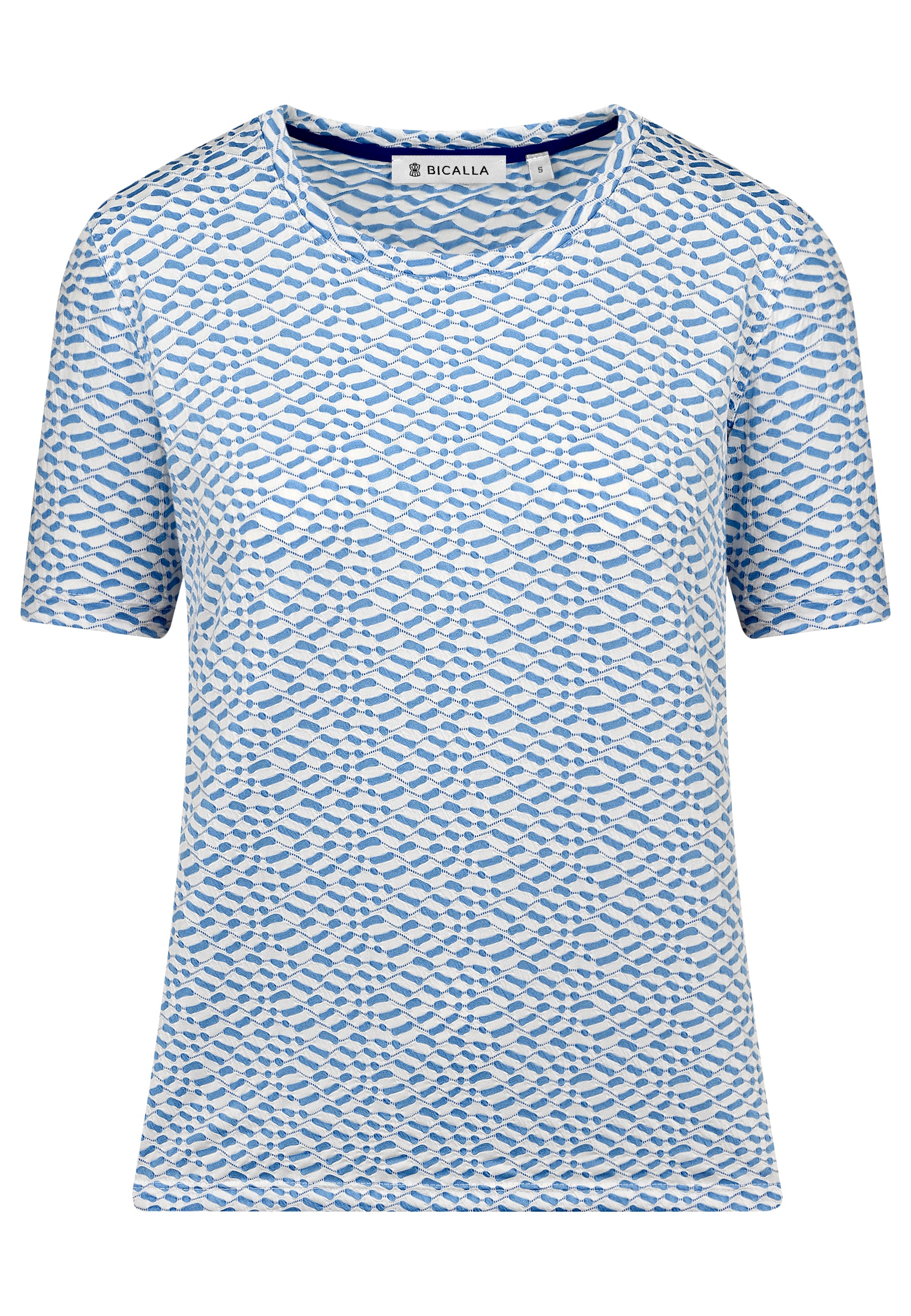 24253 Shirt Bicolor - 01/white-blue – BICALLA