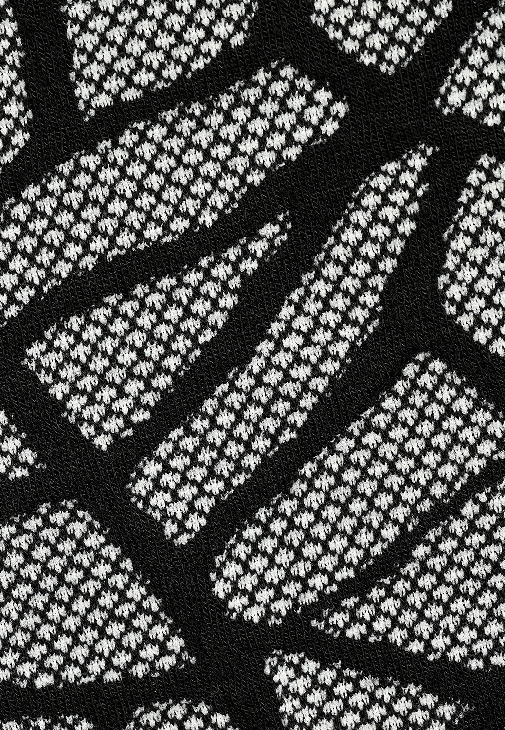 24709 Chemise boxy à motif graphique en noir/blanc