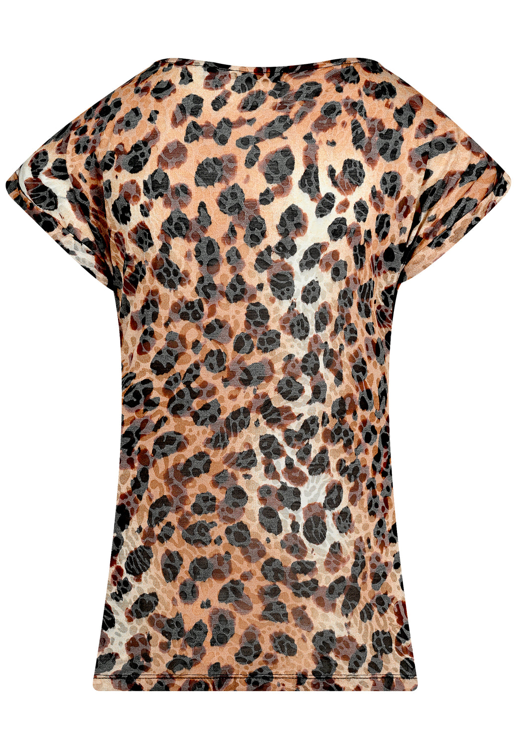 25257 Chemise à motif léopard noir/beige