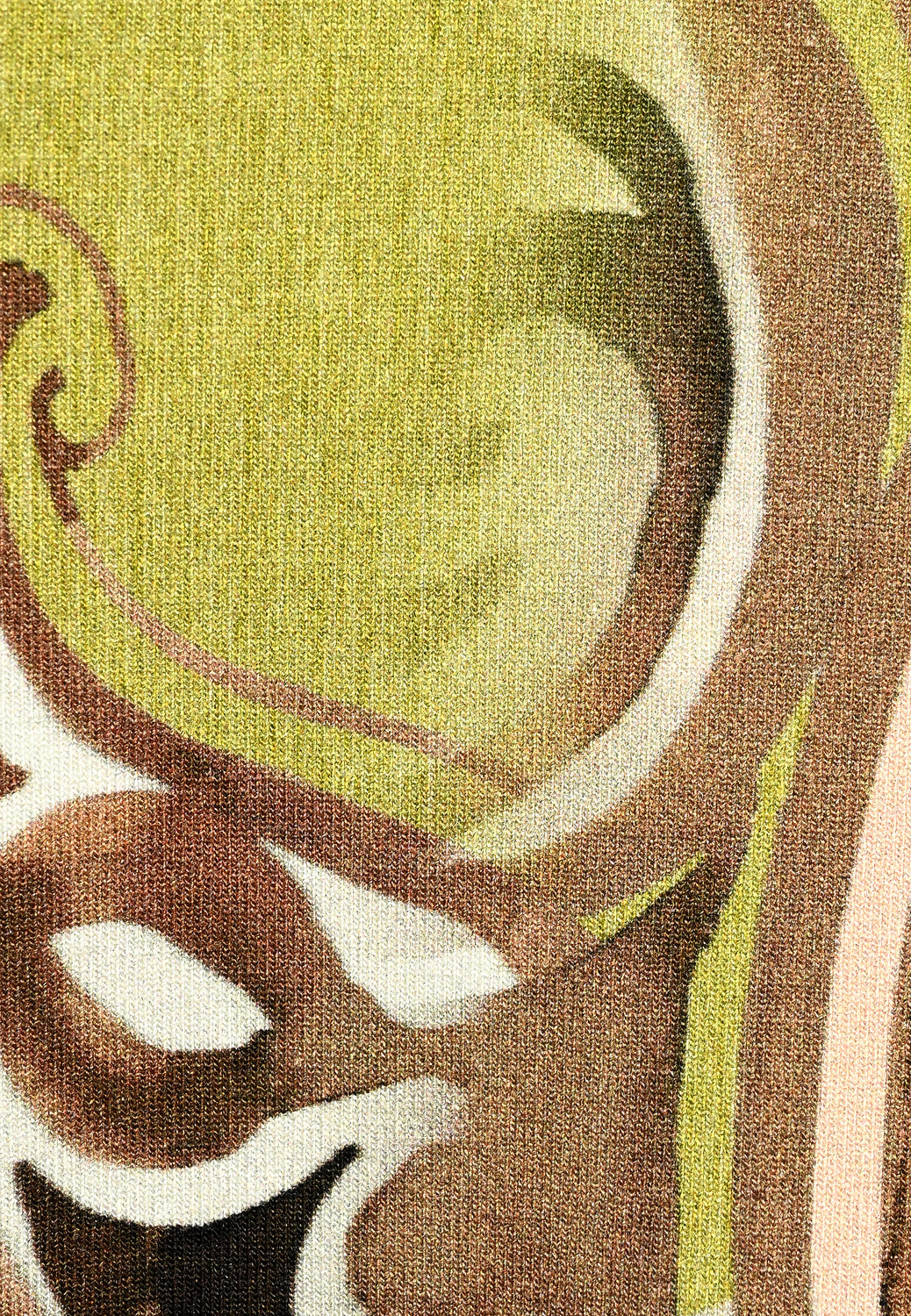 25265 Shirt mit Ornament-Print in Beige/Grün