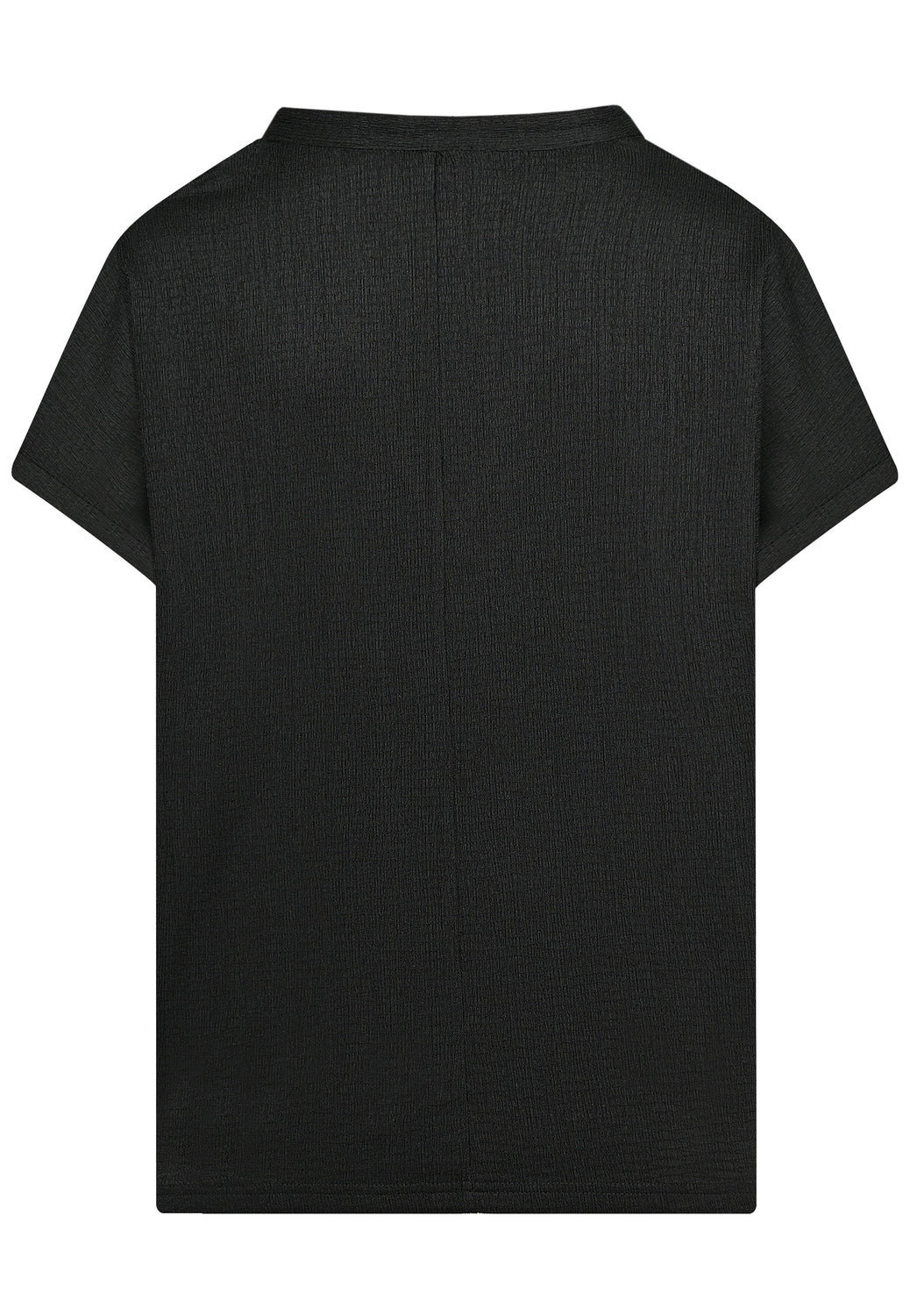 25273 Crinkle-Shirt in Schwarz