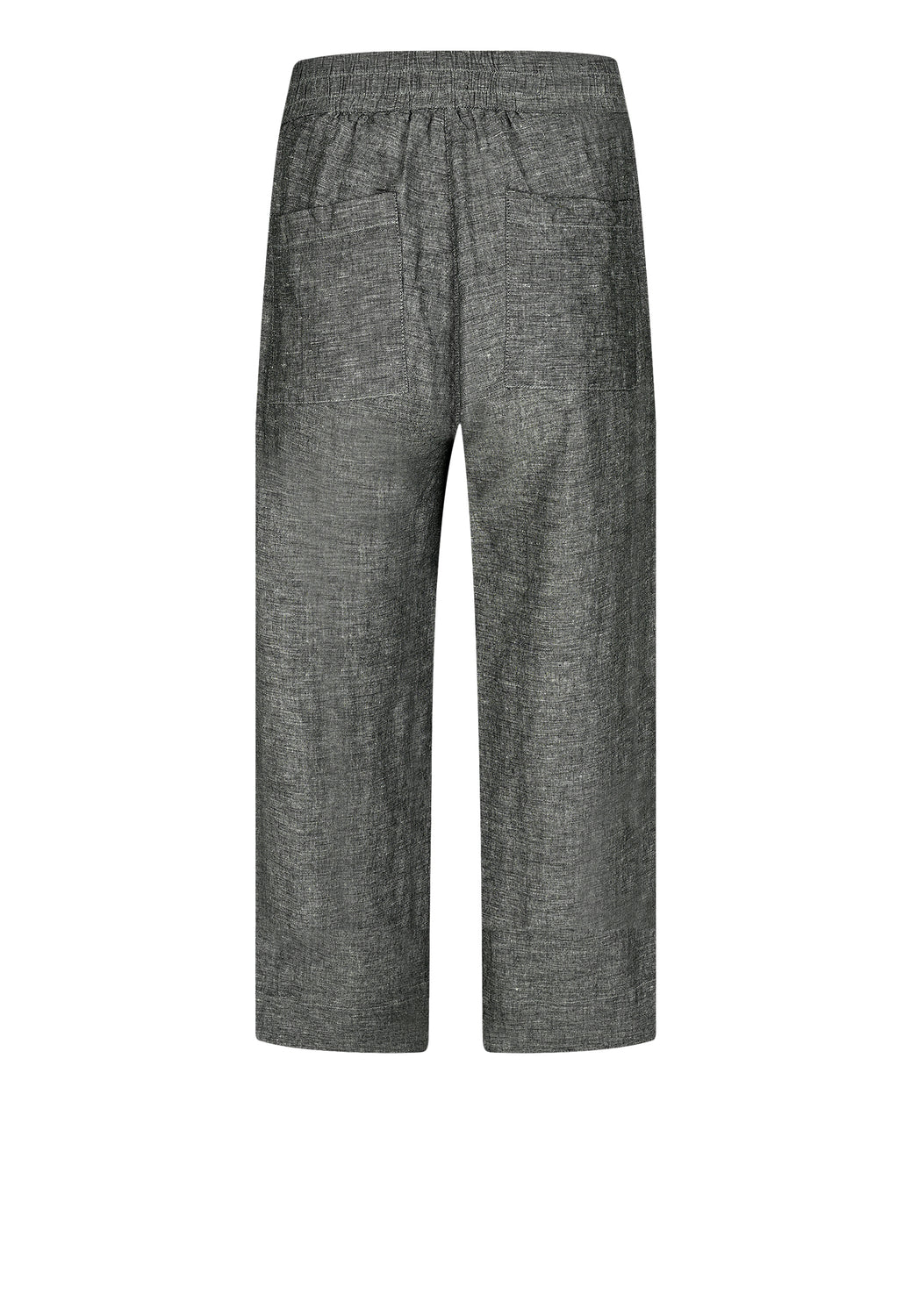 25274 Pantalon Lin - 06/noir-mel.