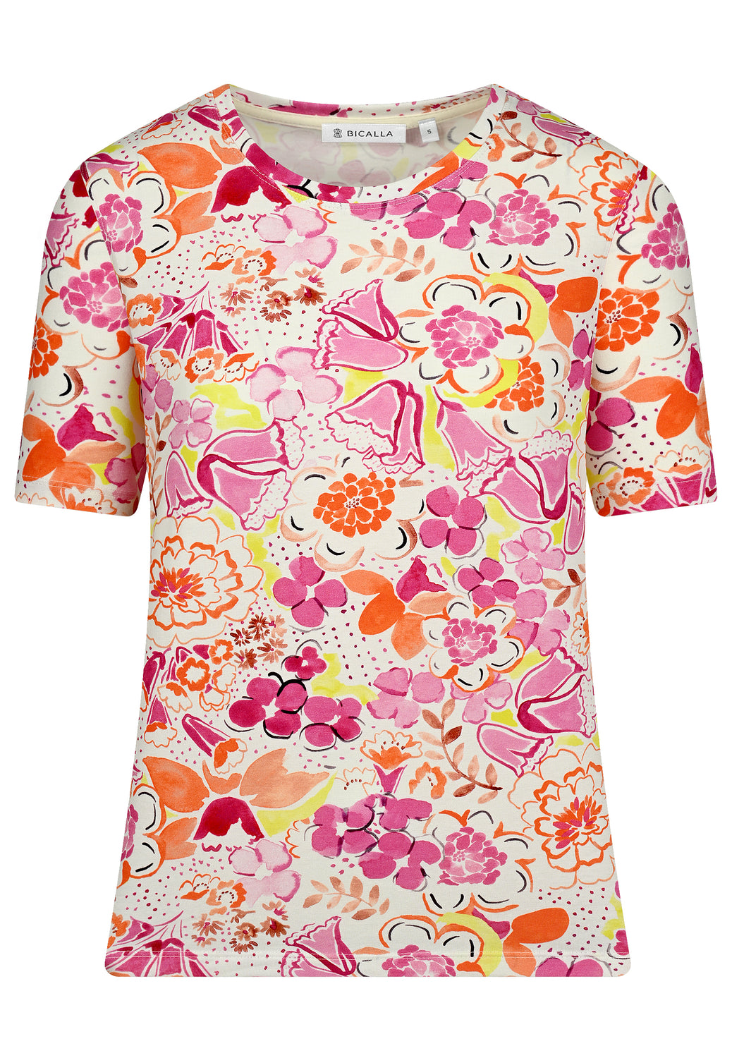25307 Chemise à imprimé floral rose/blanc