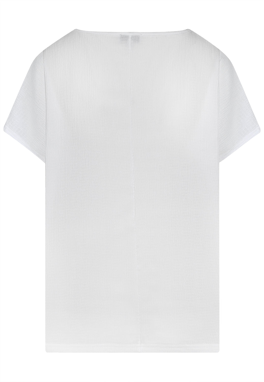 Chemise froissée 25315 en blanc
