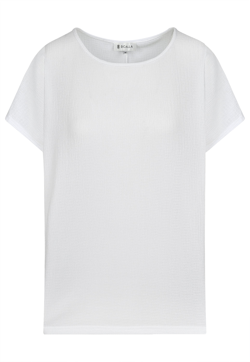 Chemise froissée 25315 en blanc