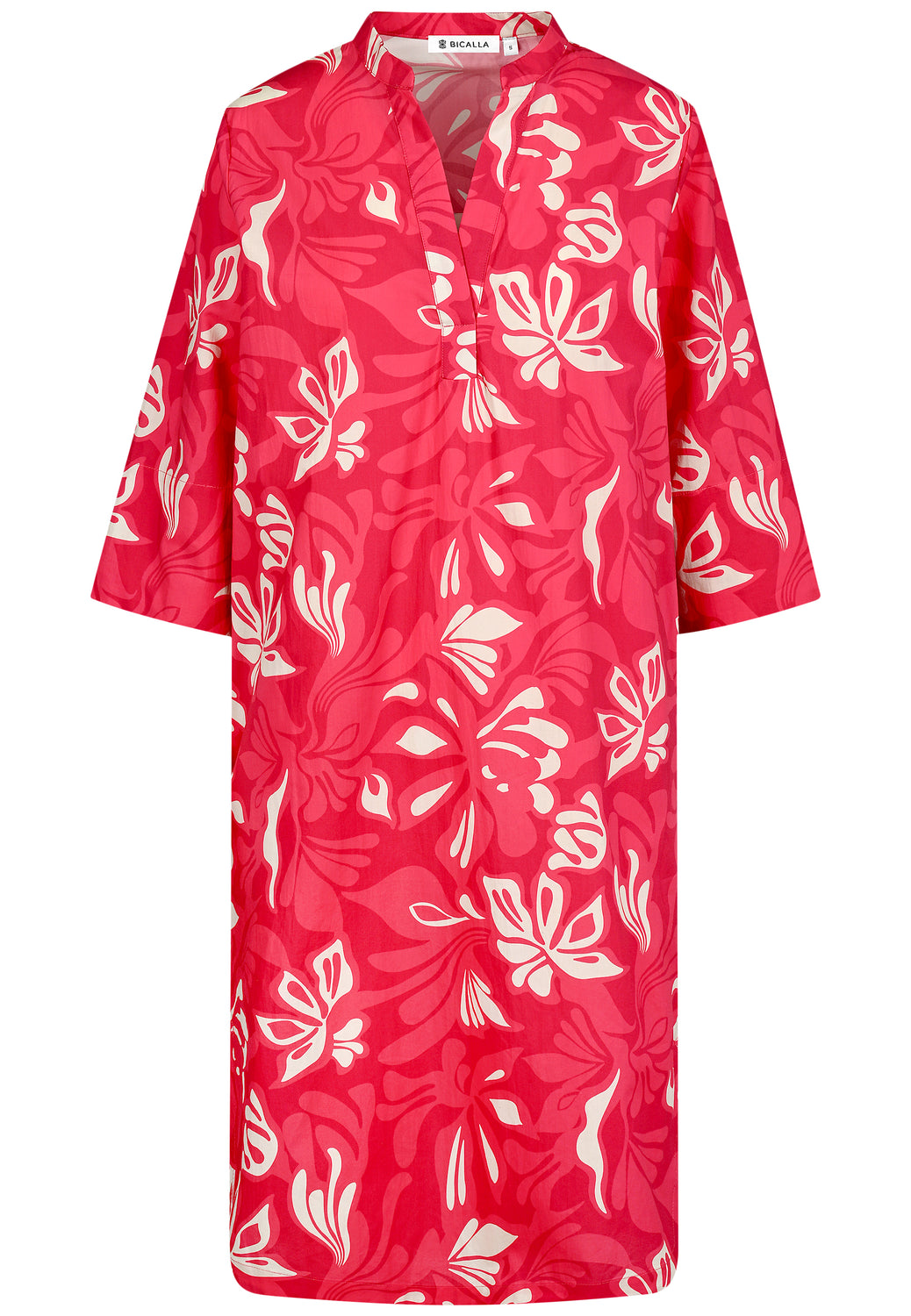 25316 Robe à imprimé fleuri rose