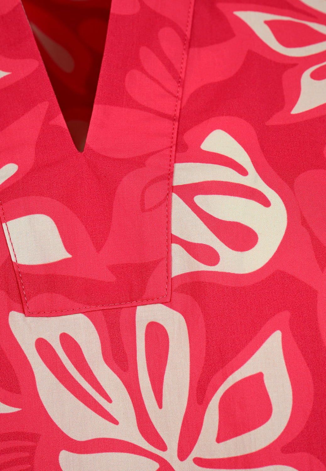 25317 Blusen-Shirt mit Blüten-Print in Pink