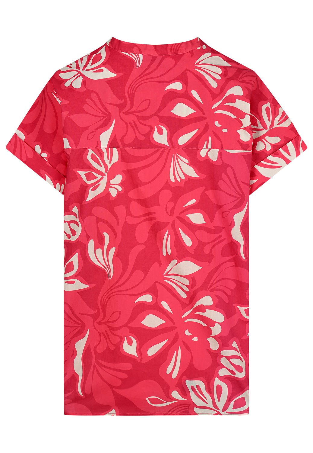 25317 Blusen-Shirt mit Blüten-Print in Pink