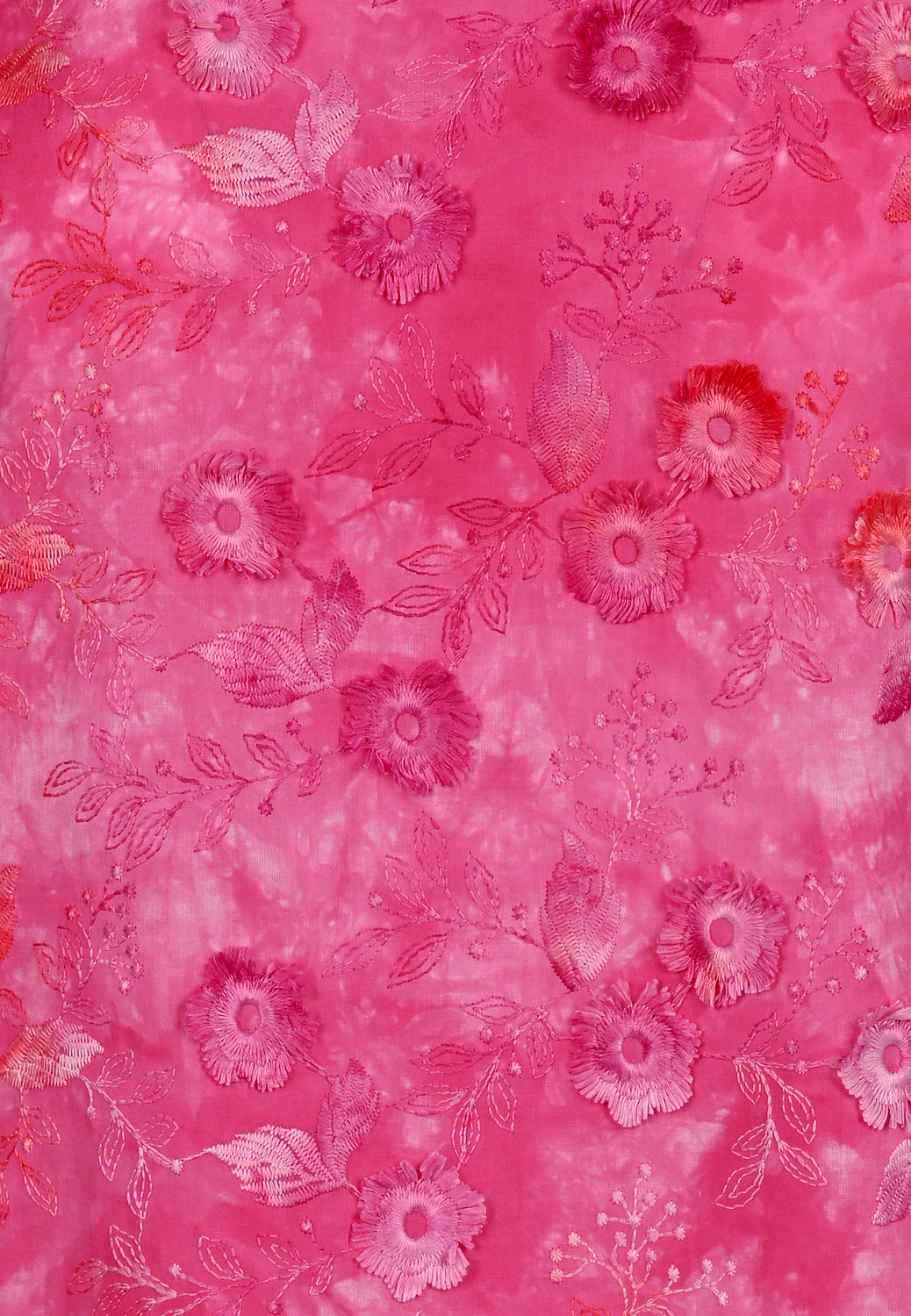 25327 Chemisier avec broderie en rose