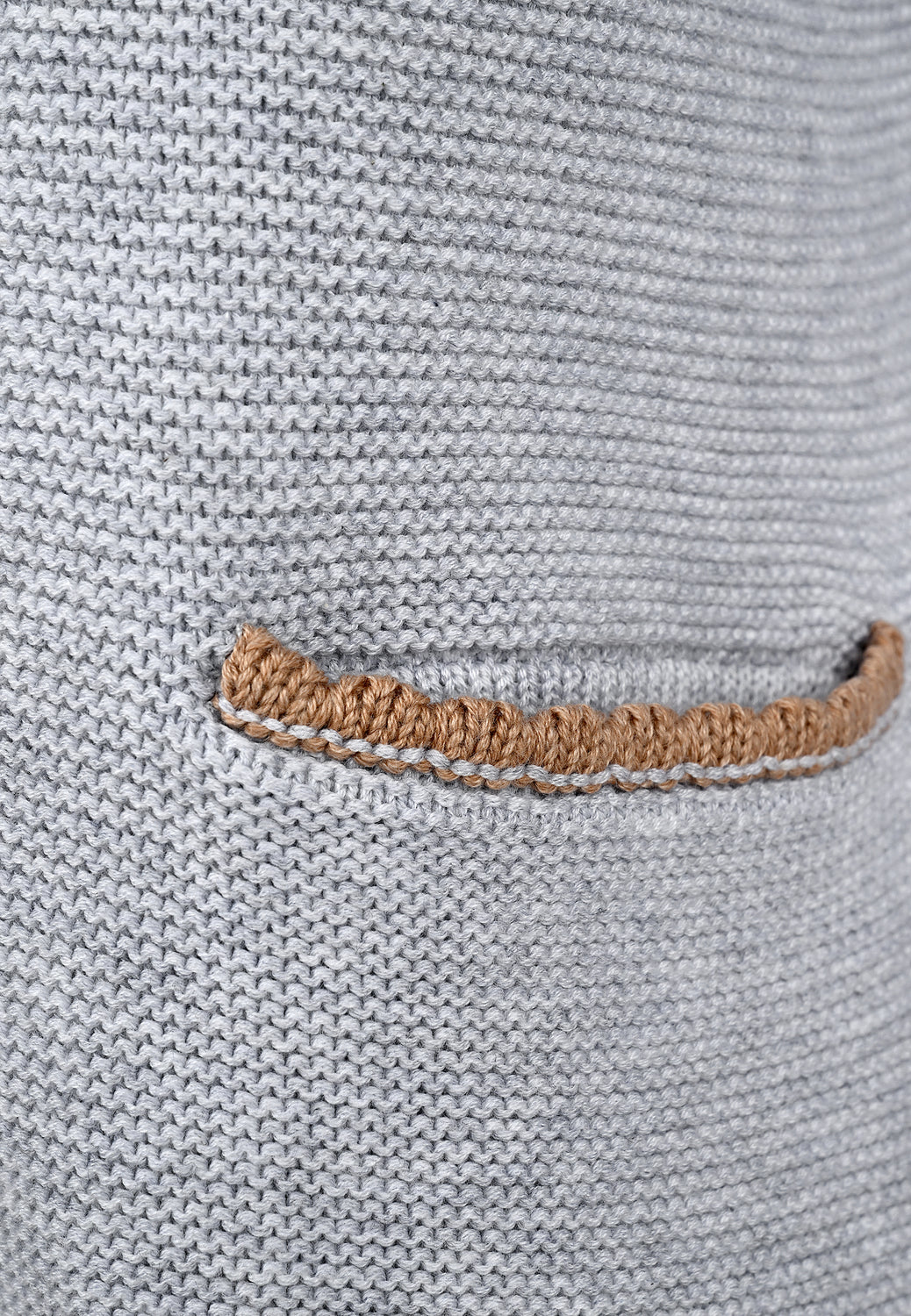 25545 Trachtenstrickjacke in Hellgrau