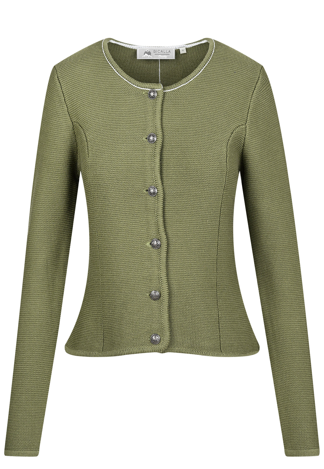 25546 Trachtenstrickjacke in Olivgrün