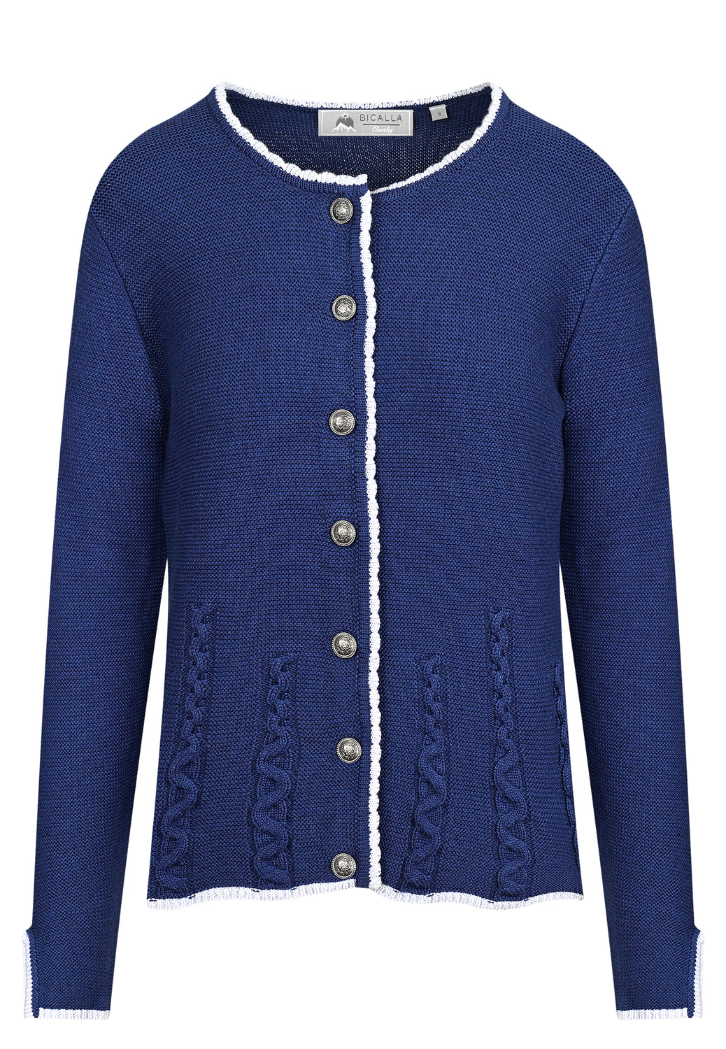 25547 Trachtenstrickjacke in Dunkelblau