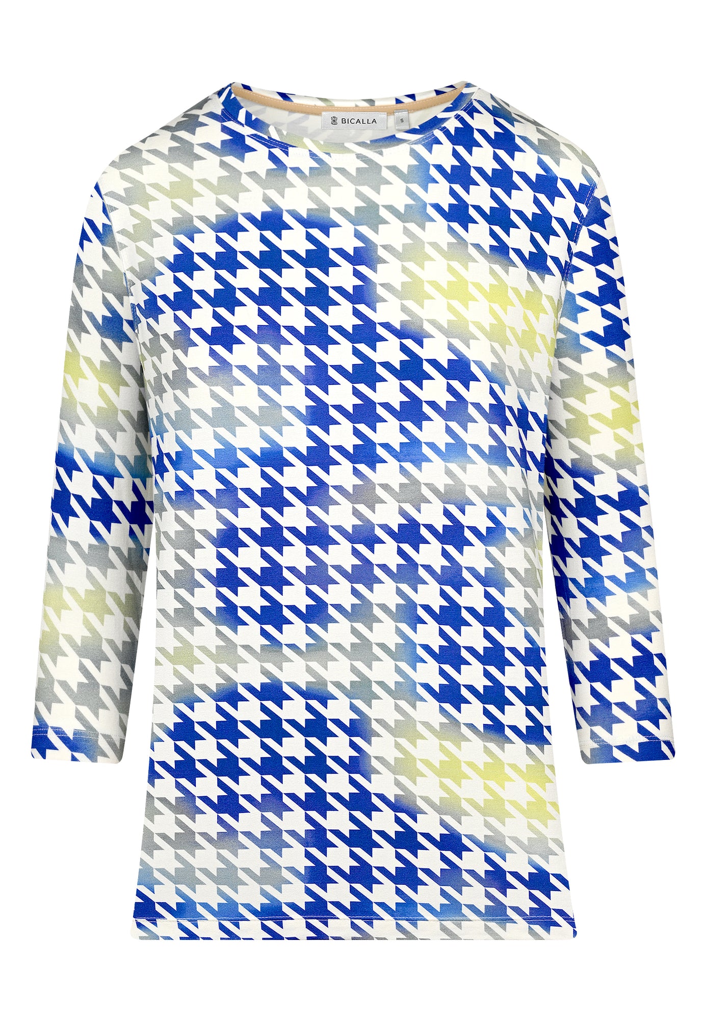 24129 Shirt Pied d Poule - 10/blue-lime