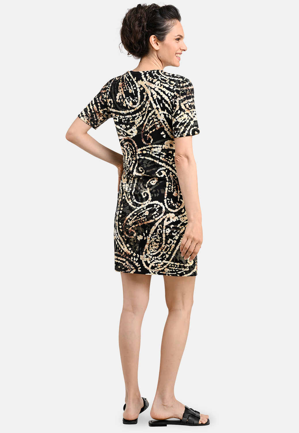 24317 ShirtJurk Paisley - 20/zwart-zand