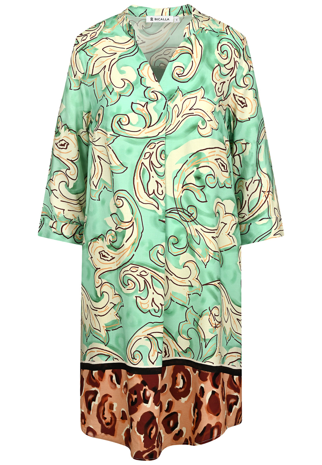 24406 Dress Conny Pann. - 12/green-brown