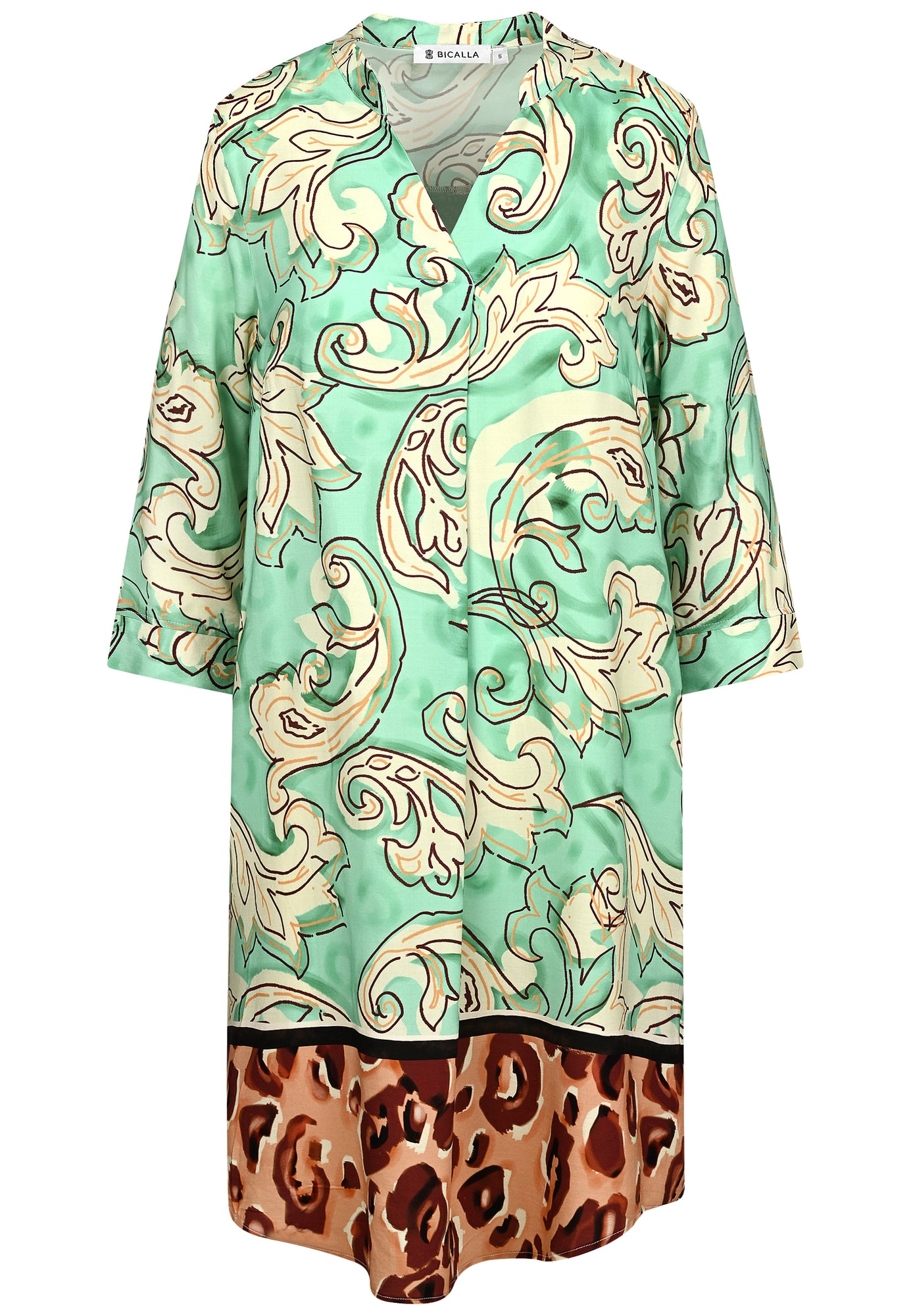 24406 Dress Conny Pann. - 12/green-brown
