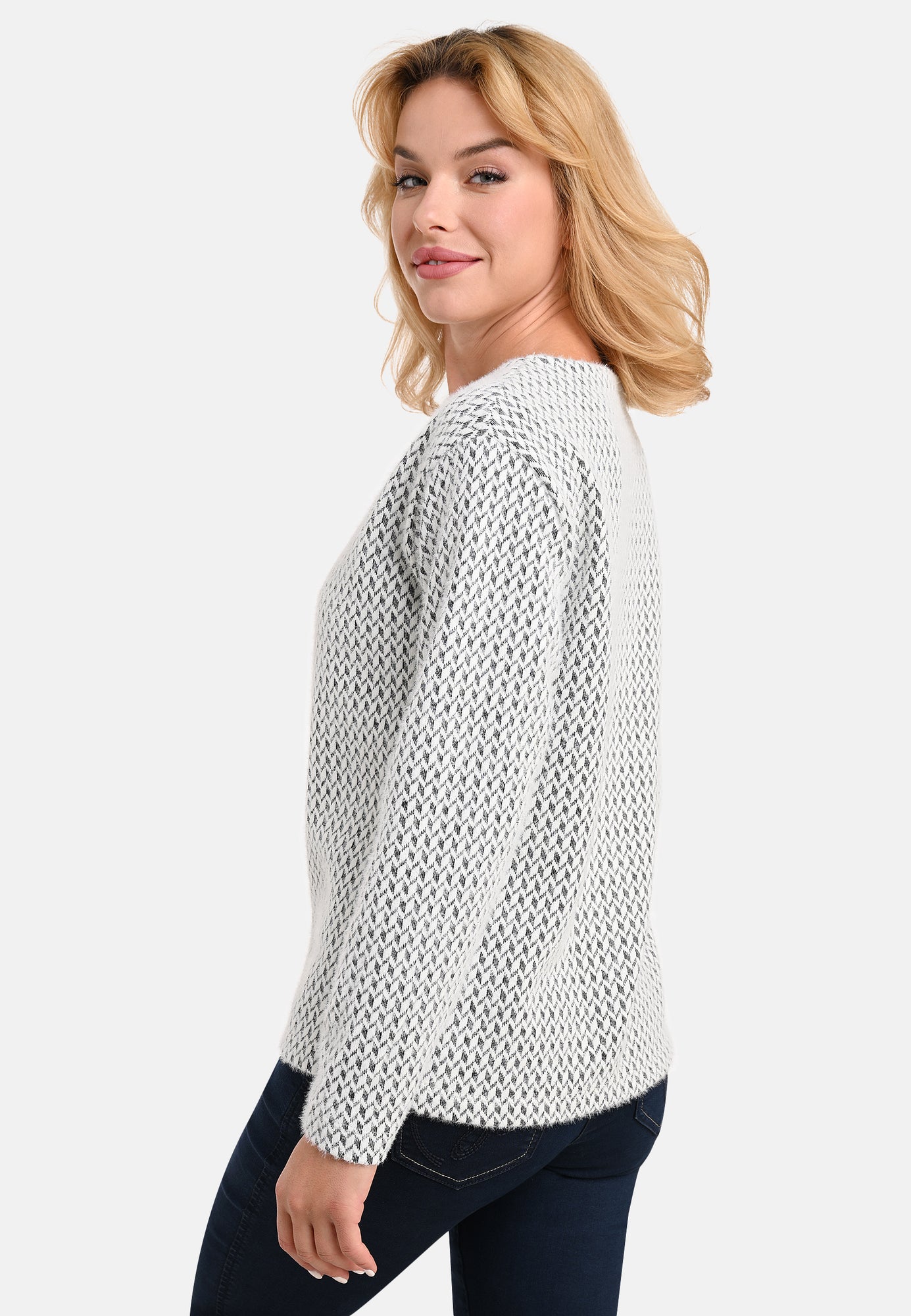 25709 Chemise Soft Geo - 06/anthracite-blanc