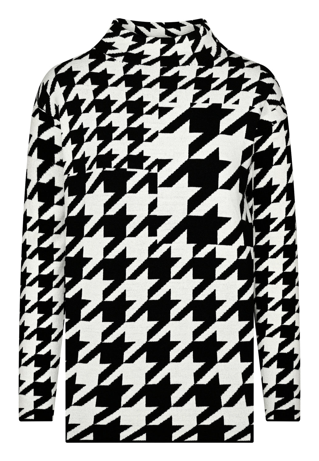 25701 Pull Pied De Poule - 21/black-white