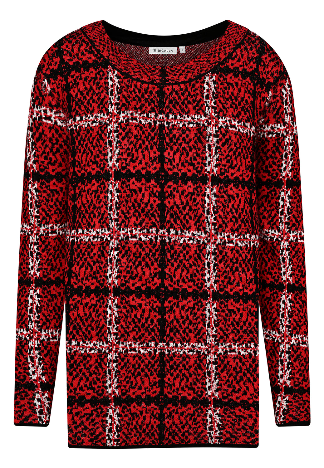 24804 Pullover Checks - 07/red-white-black