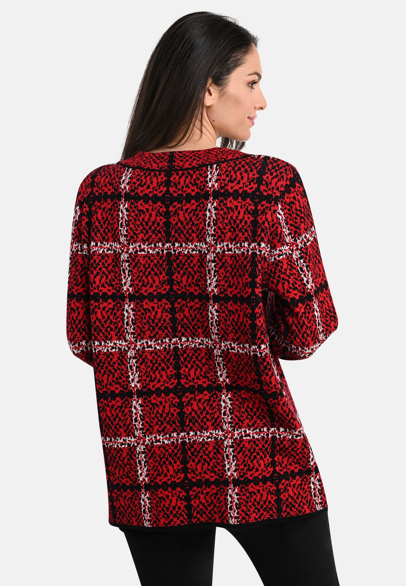 24804 Pullover Checks - 07/red-white-black