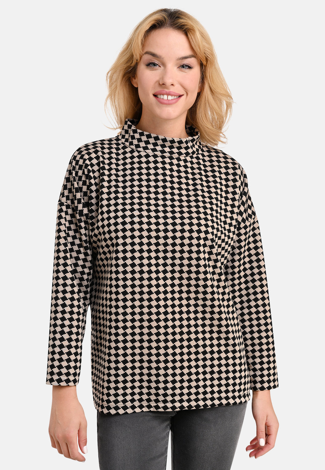 24816 Shirt Chessboard - 20/black-taupe