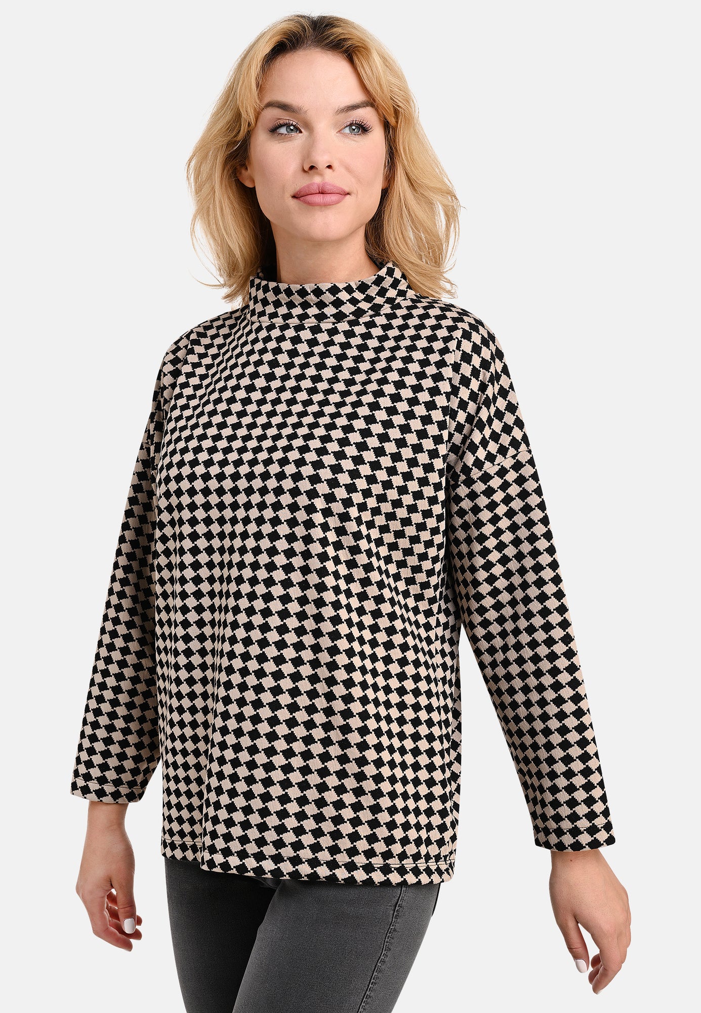 24816 Shirt Chessboard - 20/black-taupe