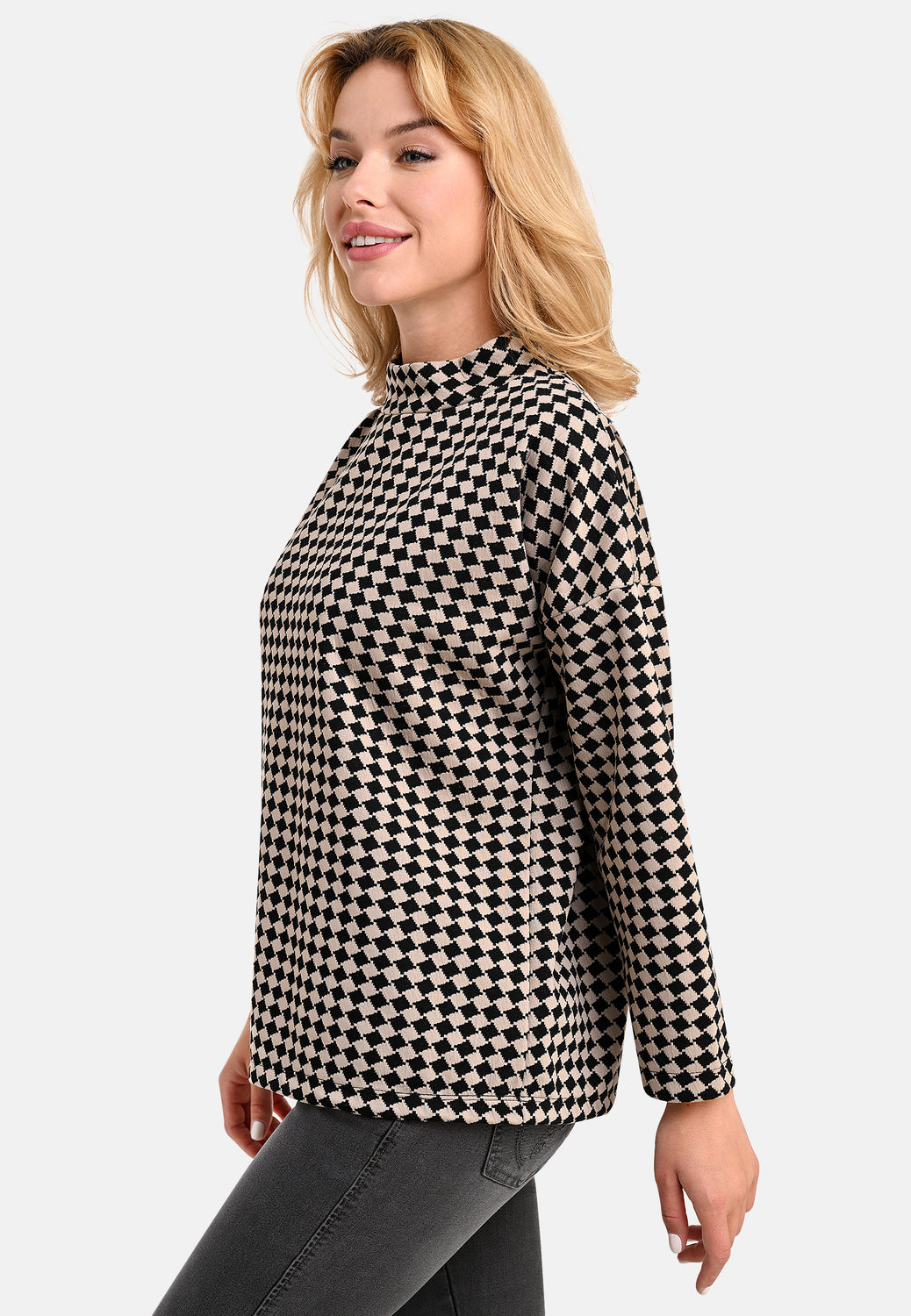 24816 Shirt Chessboard - 20/black-taupe