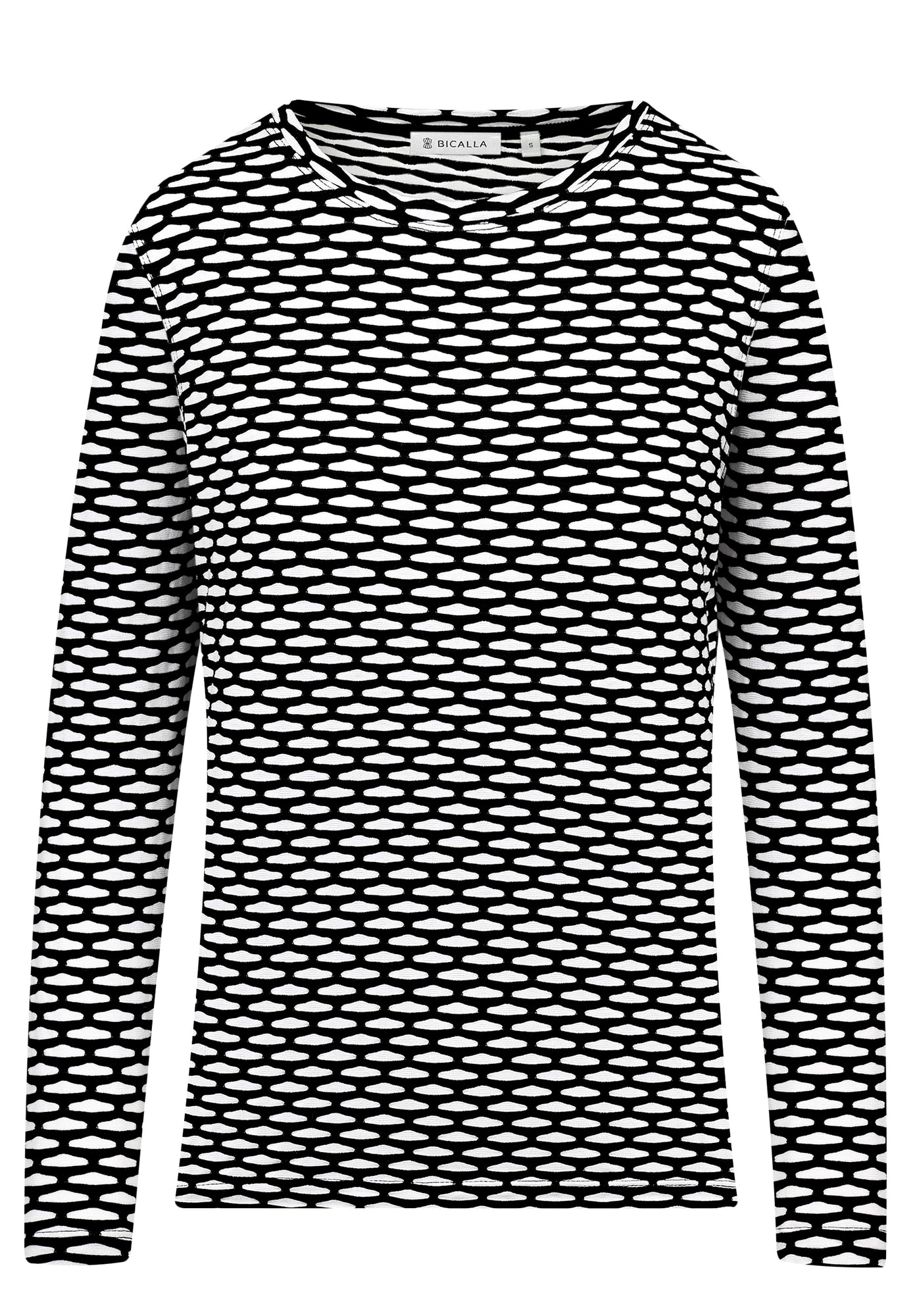 25704 Chemise Structure - 21/noir-blanc