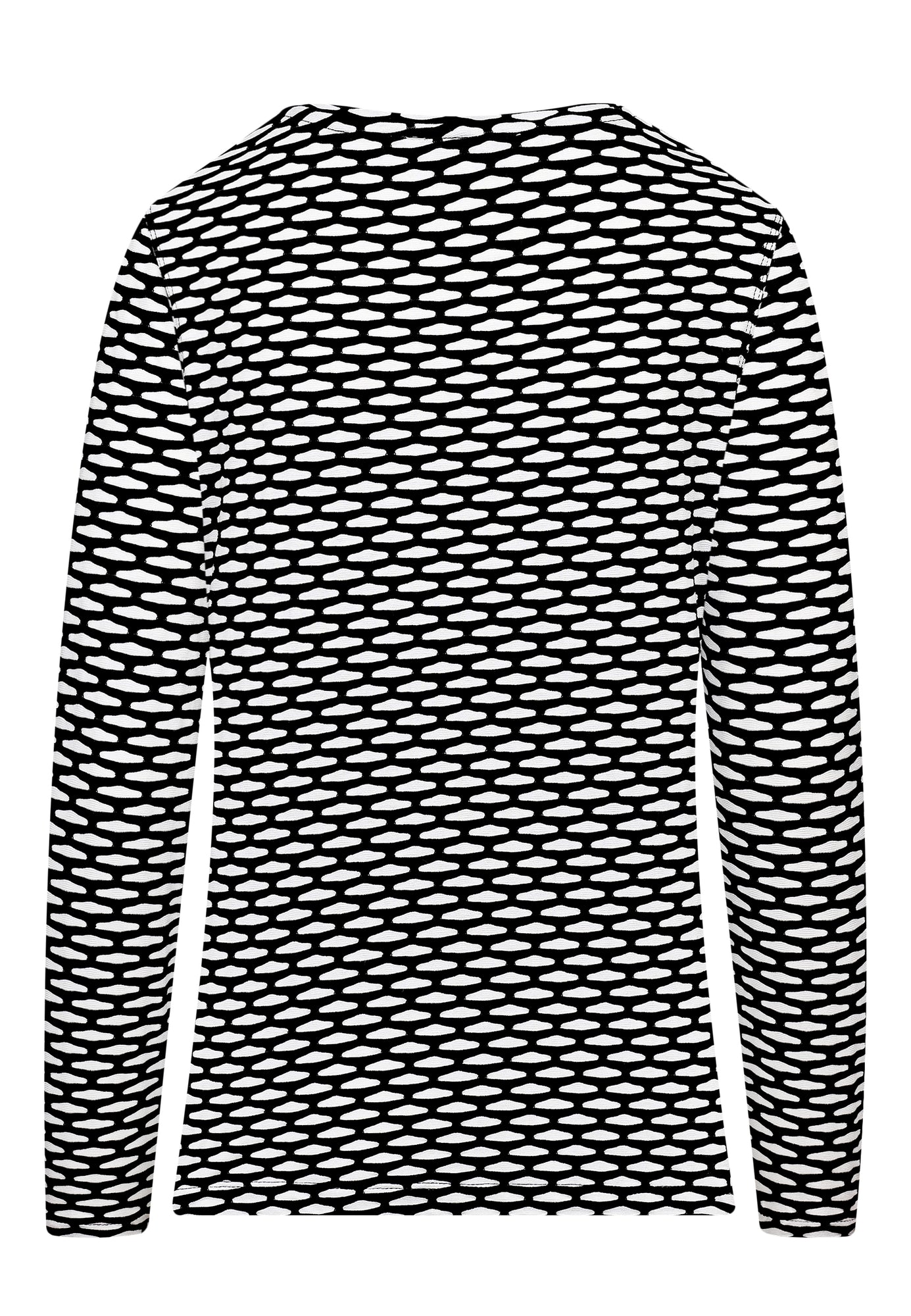 25704 Chemise Structure - 21/noir-blanc
