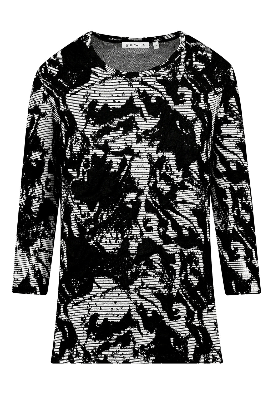 25705 Chemise Cloque - 21/noir-blanc