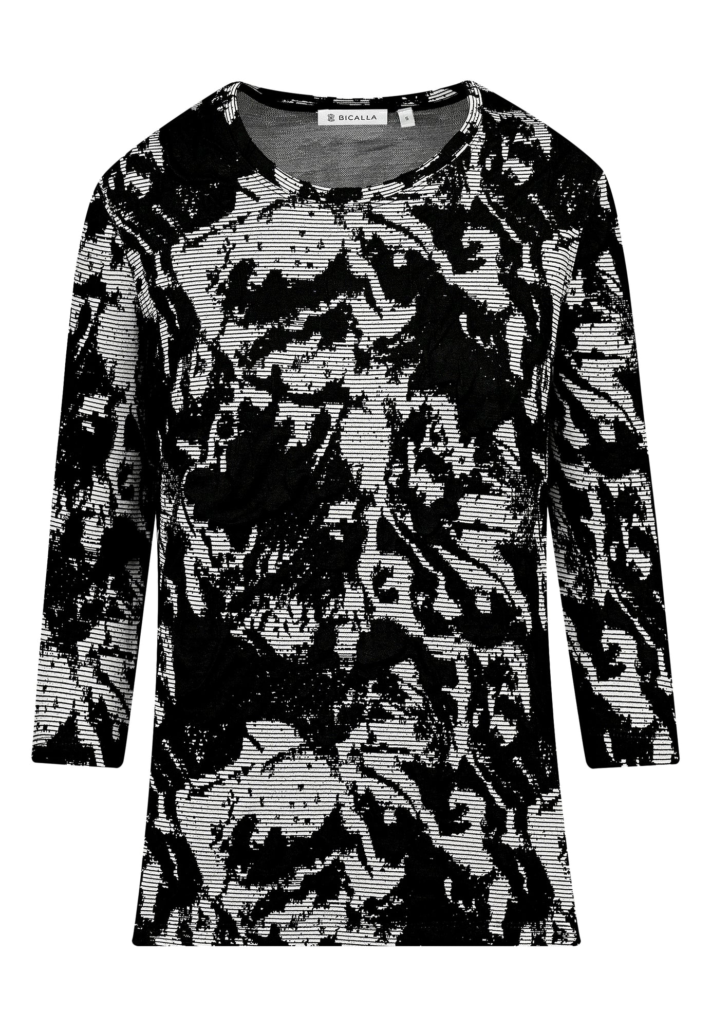 25705 Chemise Cloque - 21/noir-blanc