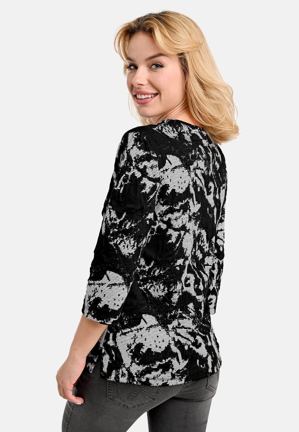 25705 Chemise Cloque - 21/noir-blanc