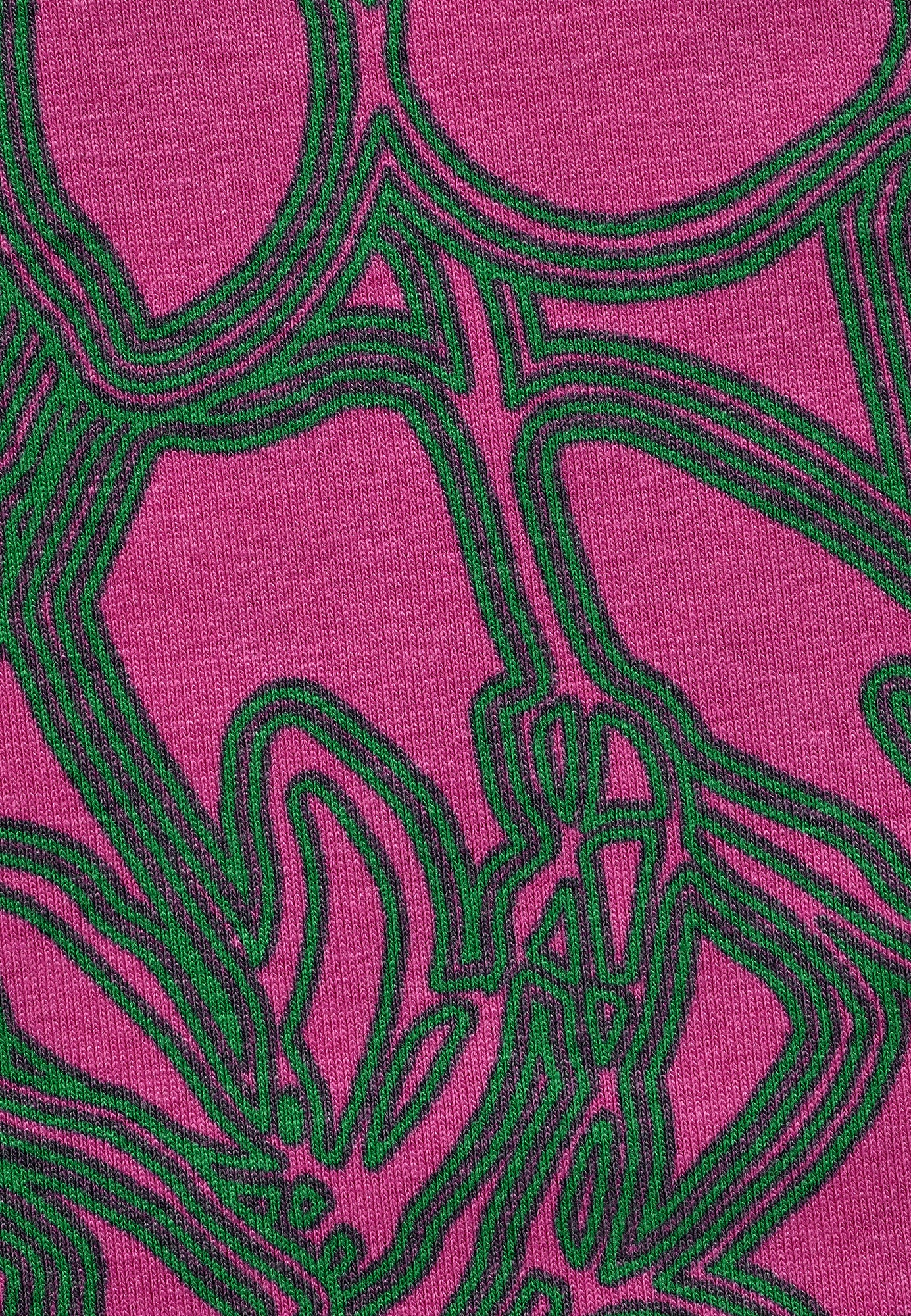 25109 Shirt mit Blüten-Print in Pink/Grün