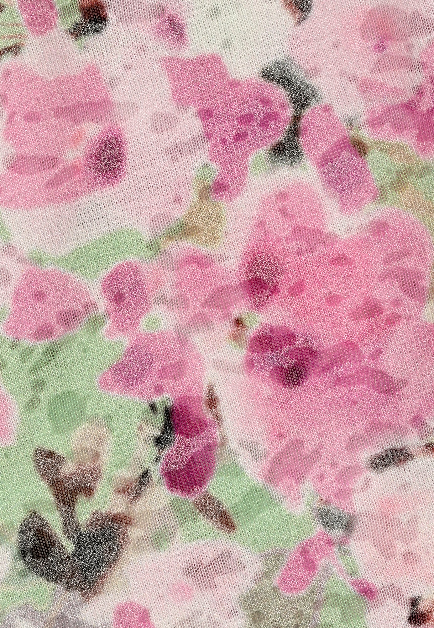 25115 Shirt mit Blüten-Print in Rosa/Grün