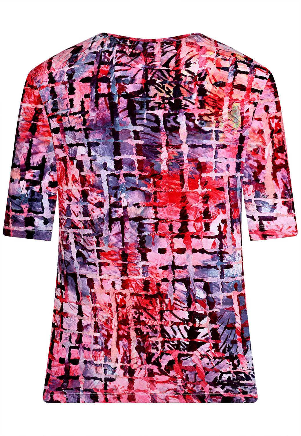 25225 Chemise à imprimé graphique en rose