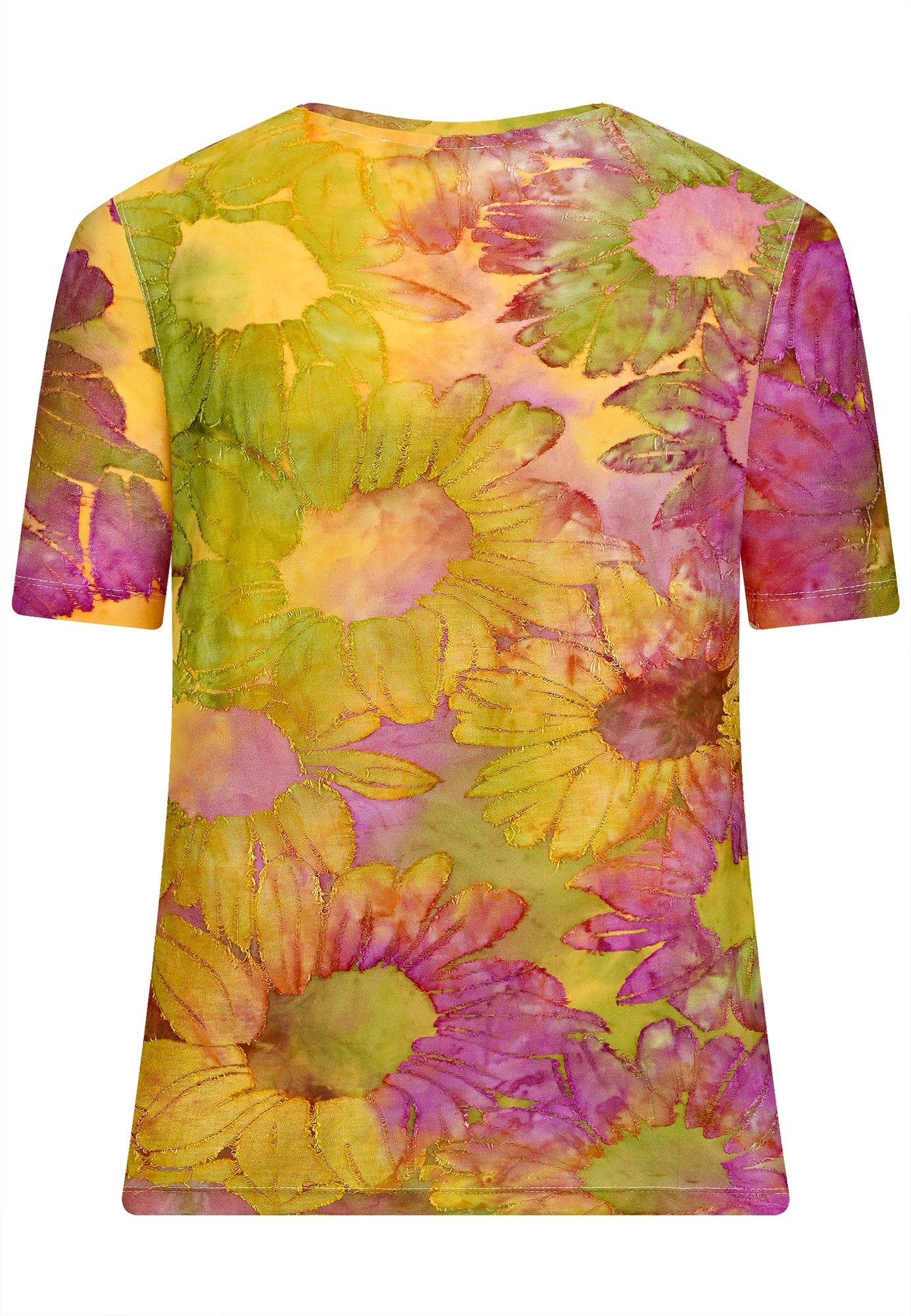 25401 Shirt mit Blüten-Muster in Pink/Grün