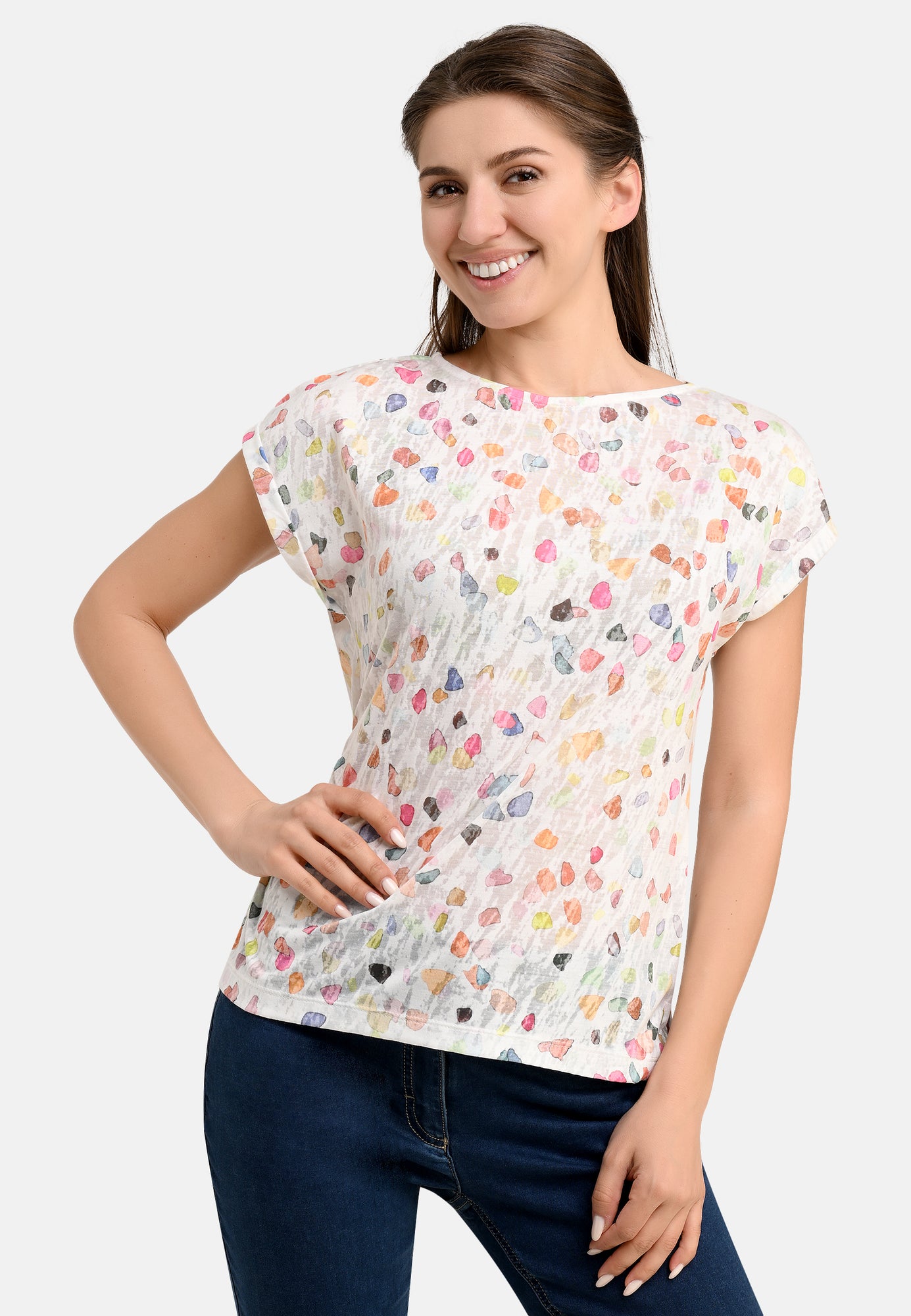 25403 Shirt B.O. Dots - 01/white-multi