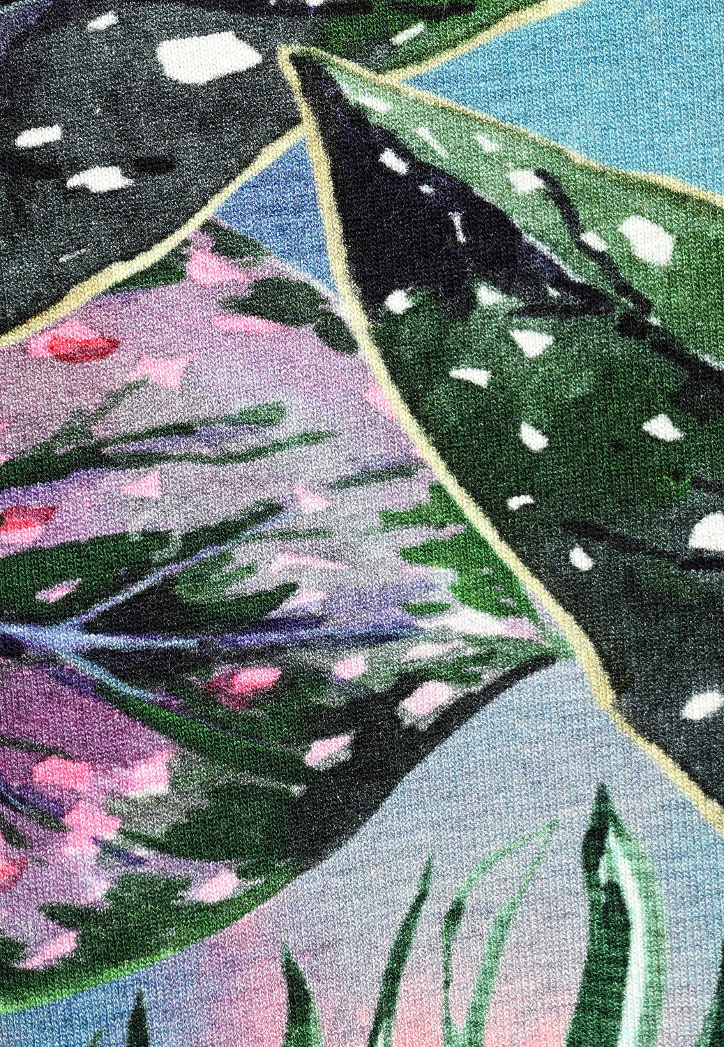 25408 Shirt mit Jungle-Print in Grün