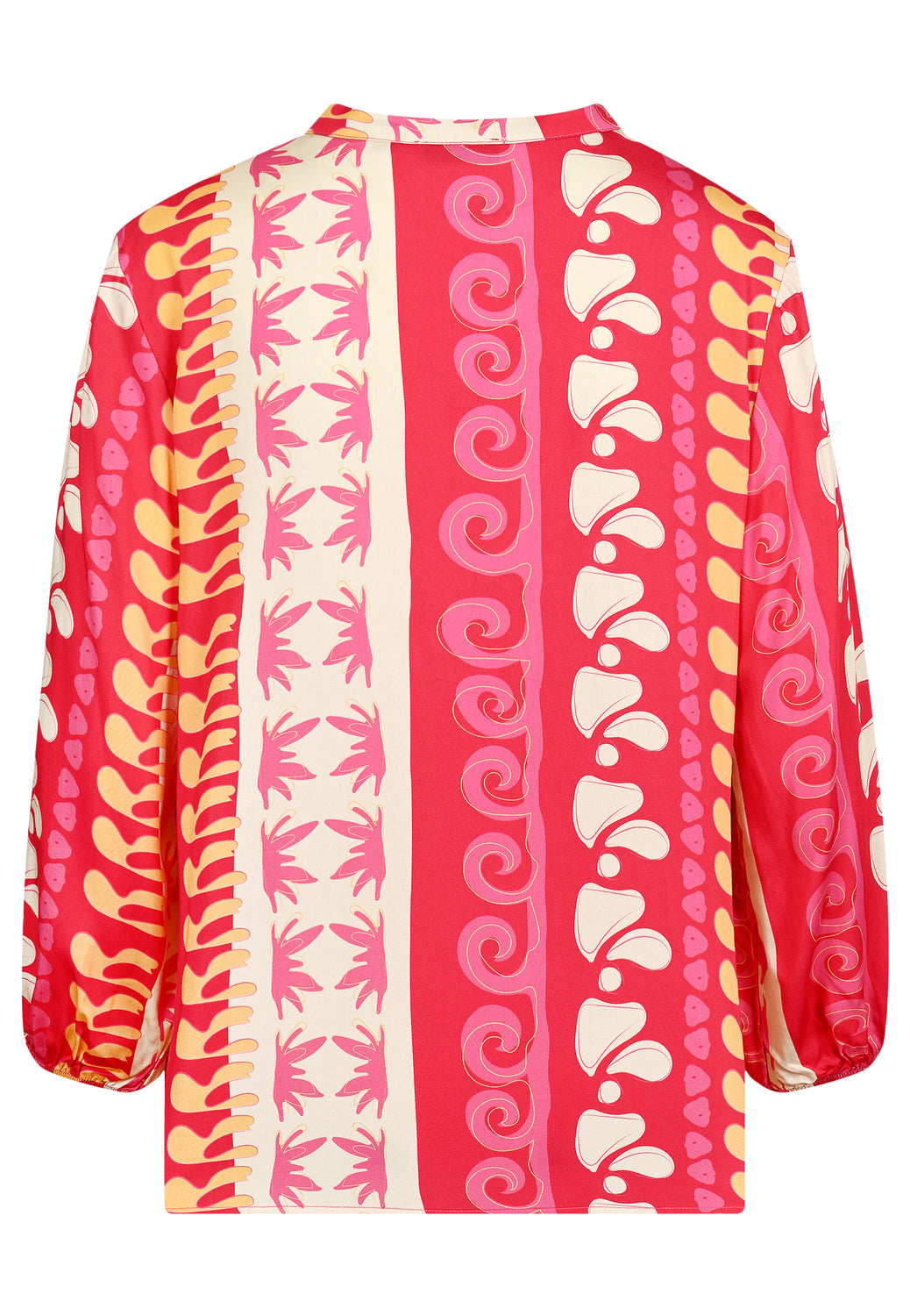 25417 Bluse mit Ethno-Print in Pink