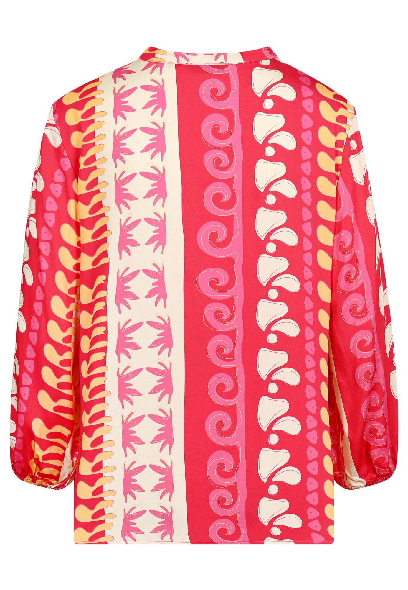 25417 Bluse mit Ethno-Print in Pink