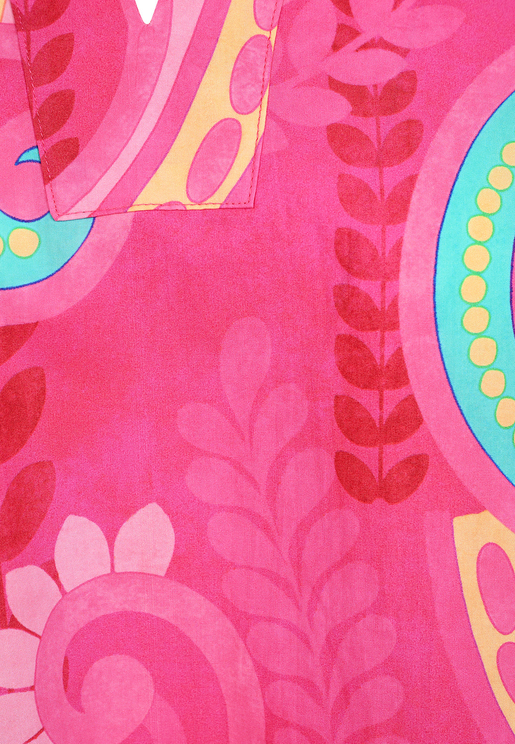 25421 Blusen-Shirt mit Paisley-Print in Pink