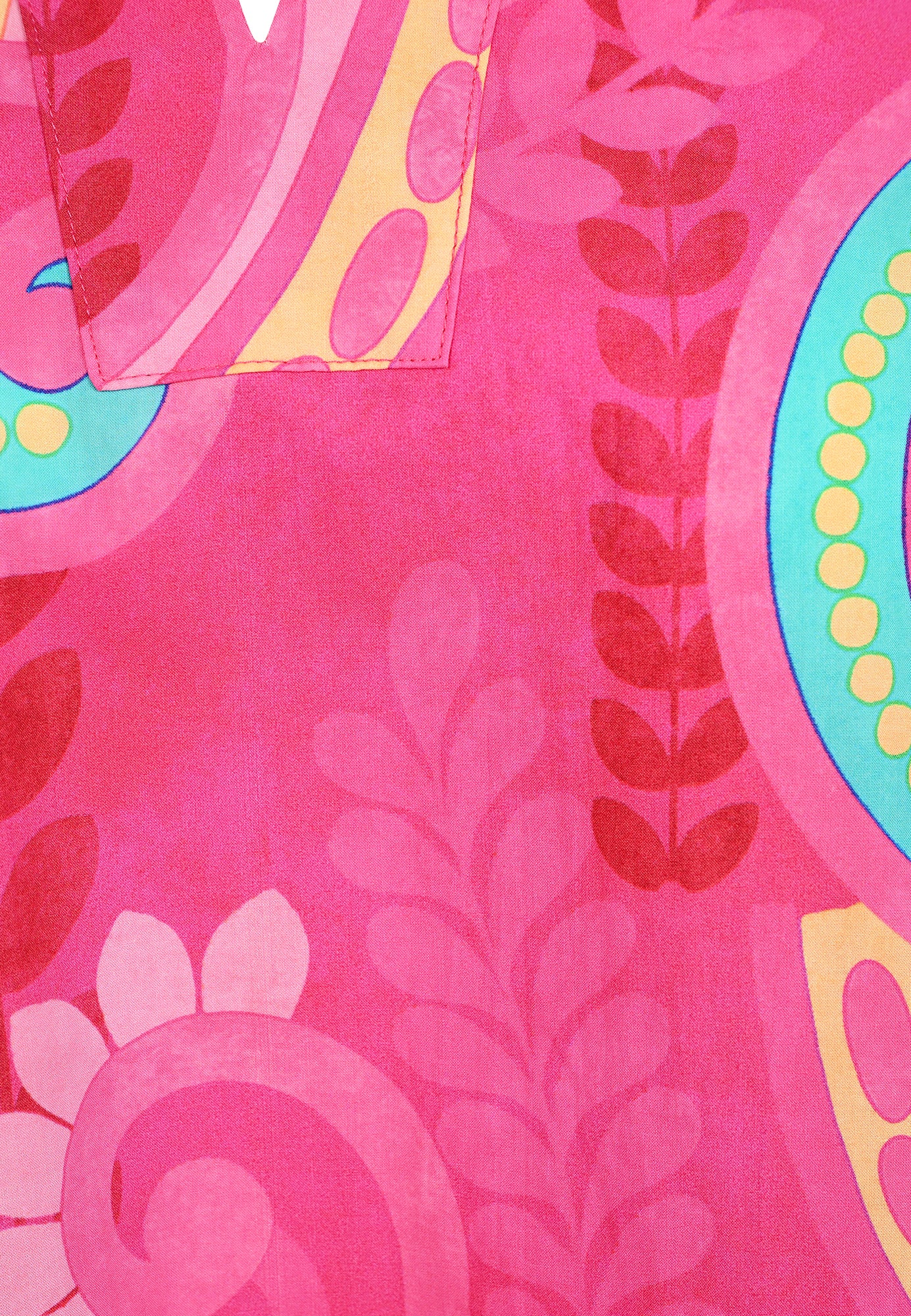 25421 Blusen-Shirt mit Paisley-Print in Pink