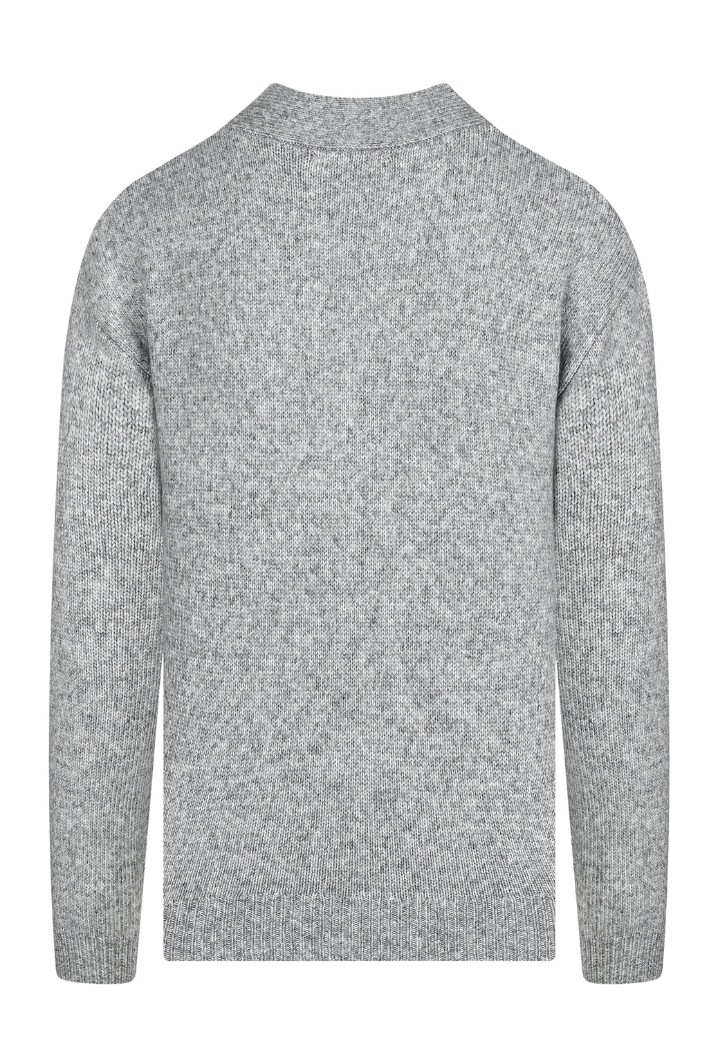 25502 Strickpullover in Hellgrau