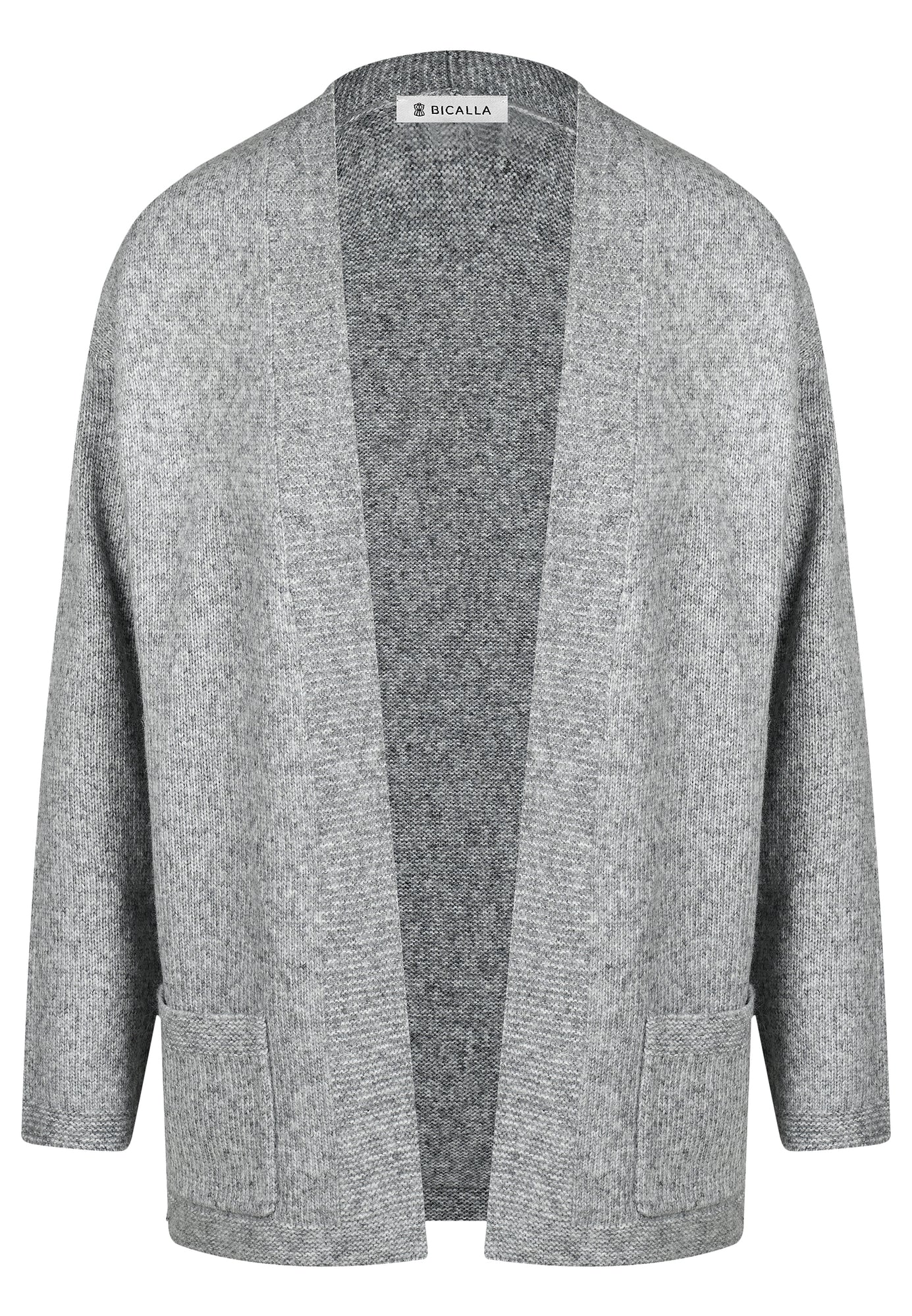 25503 Strick-Cardigan in Hellgrau
