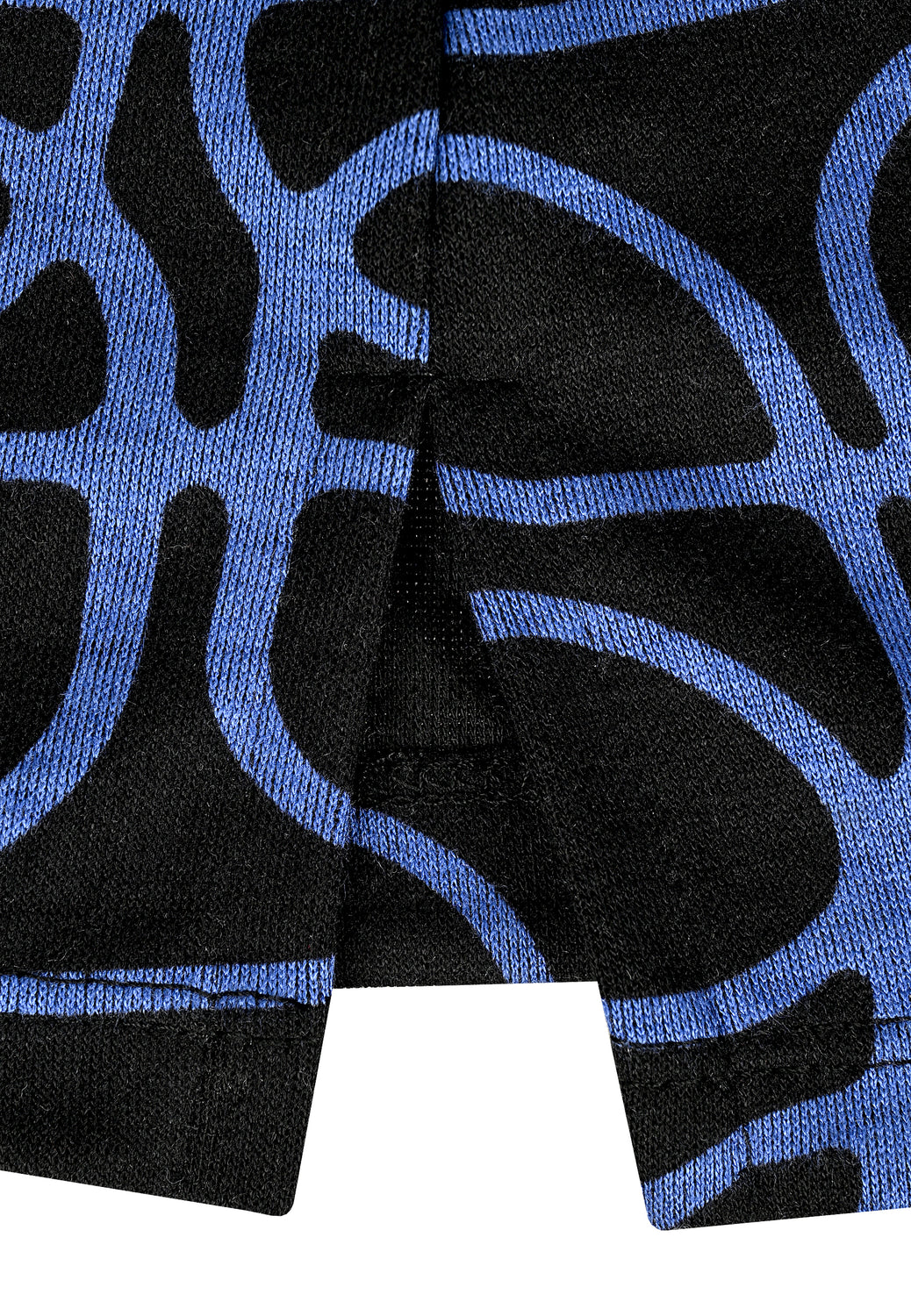 25507 Shirt mit Grafik-Print in Blau/Schwarz