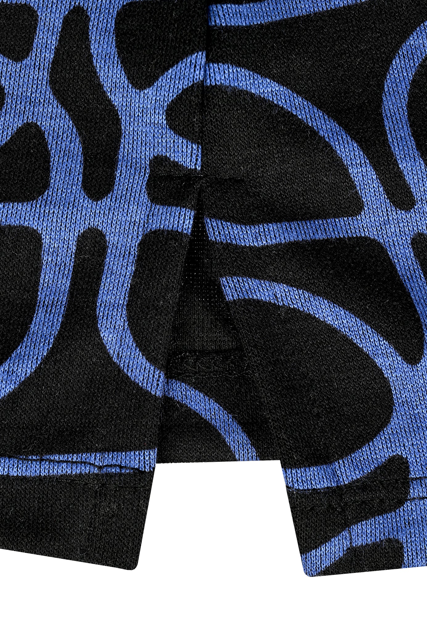 25507 Shirt mit Grafik-Print in Blau/Schwarz