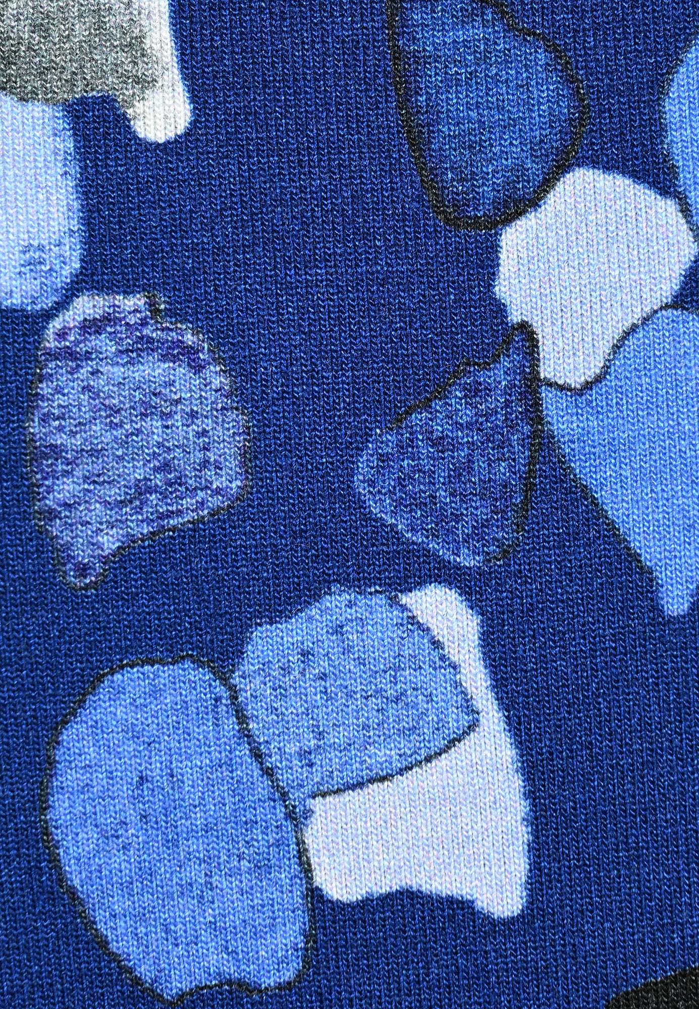 25514 Shirt mit Terrazzo-Print in Blau