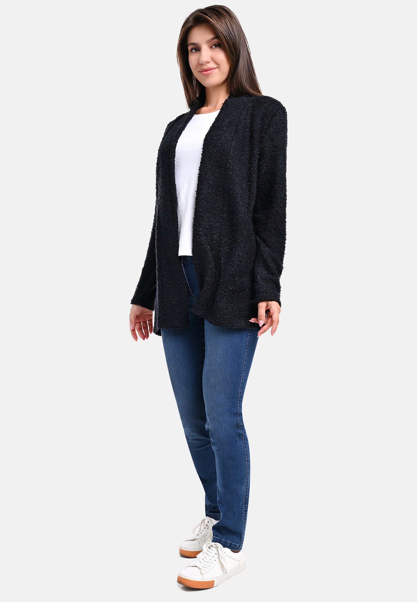 25515 Strick-Cardigan in Dunkelblau