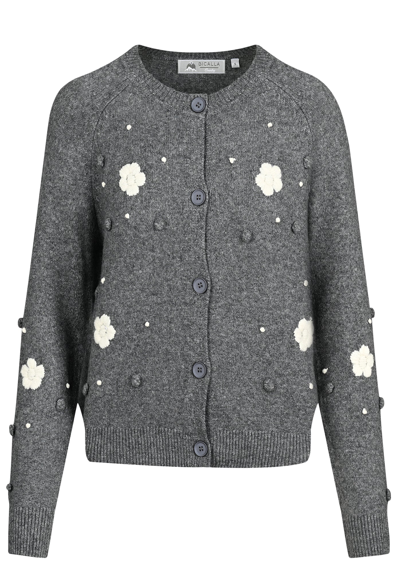 25548 Trachtenstrickjacke in Dunkelgrau