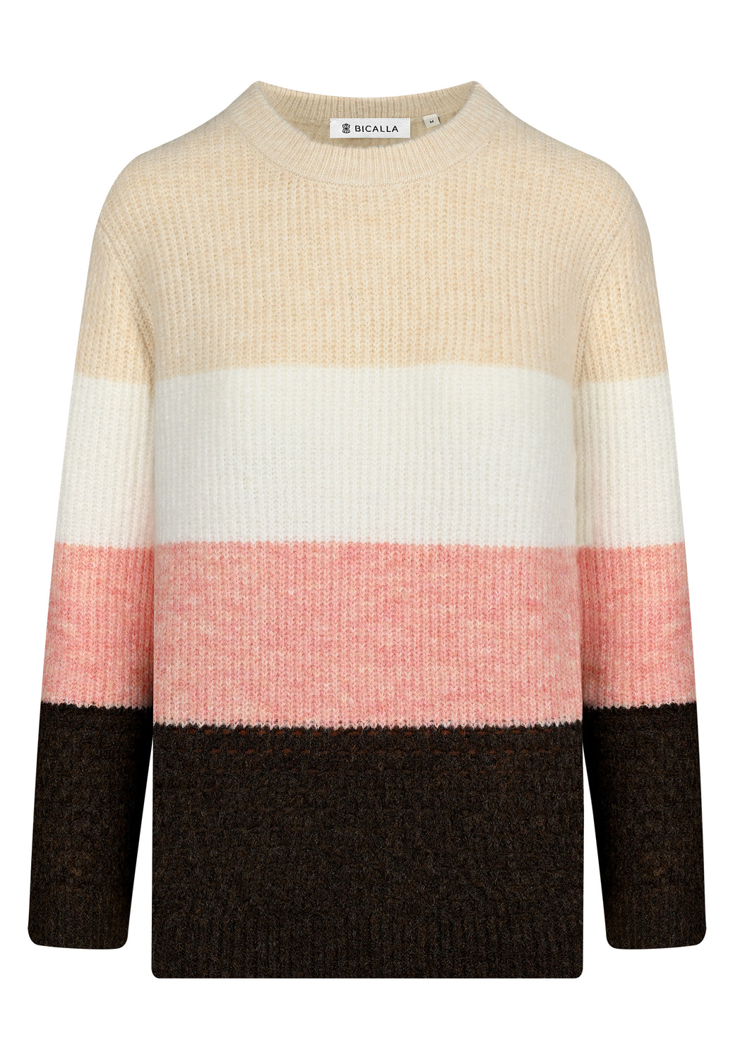 25607 Strickpullover in Rosé/Braun